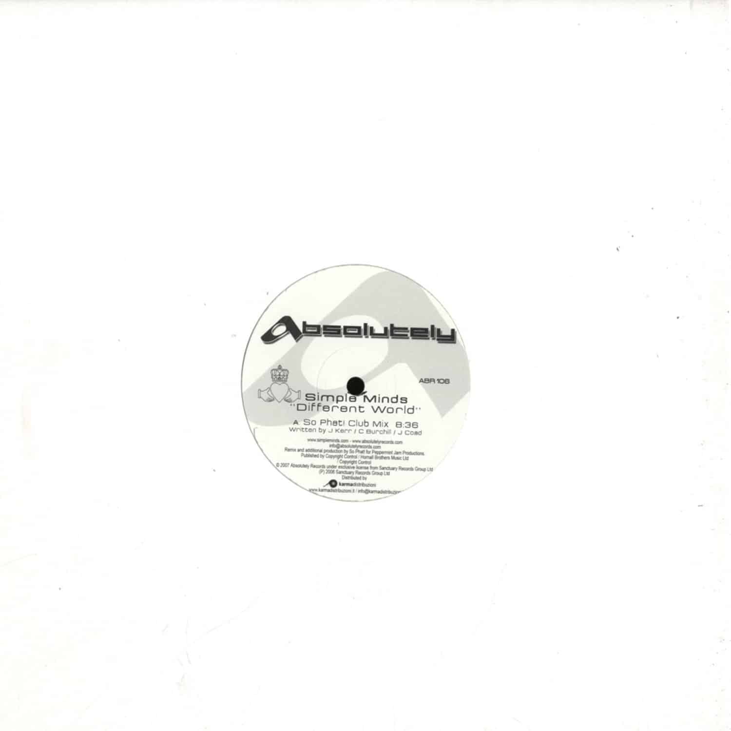 Simple Minds - DIFFERENT WORLD - SO PHAT! RMXS