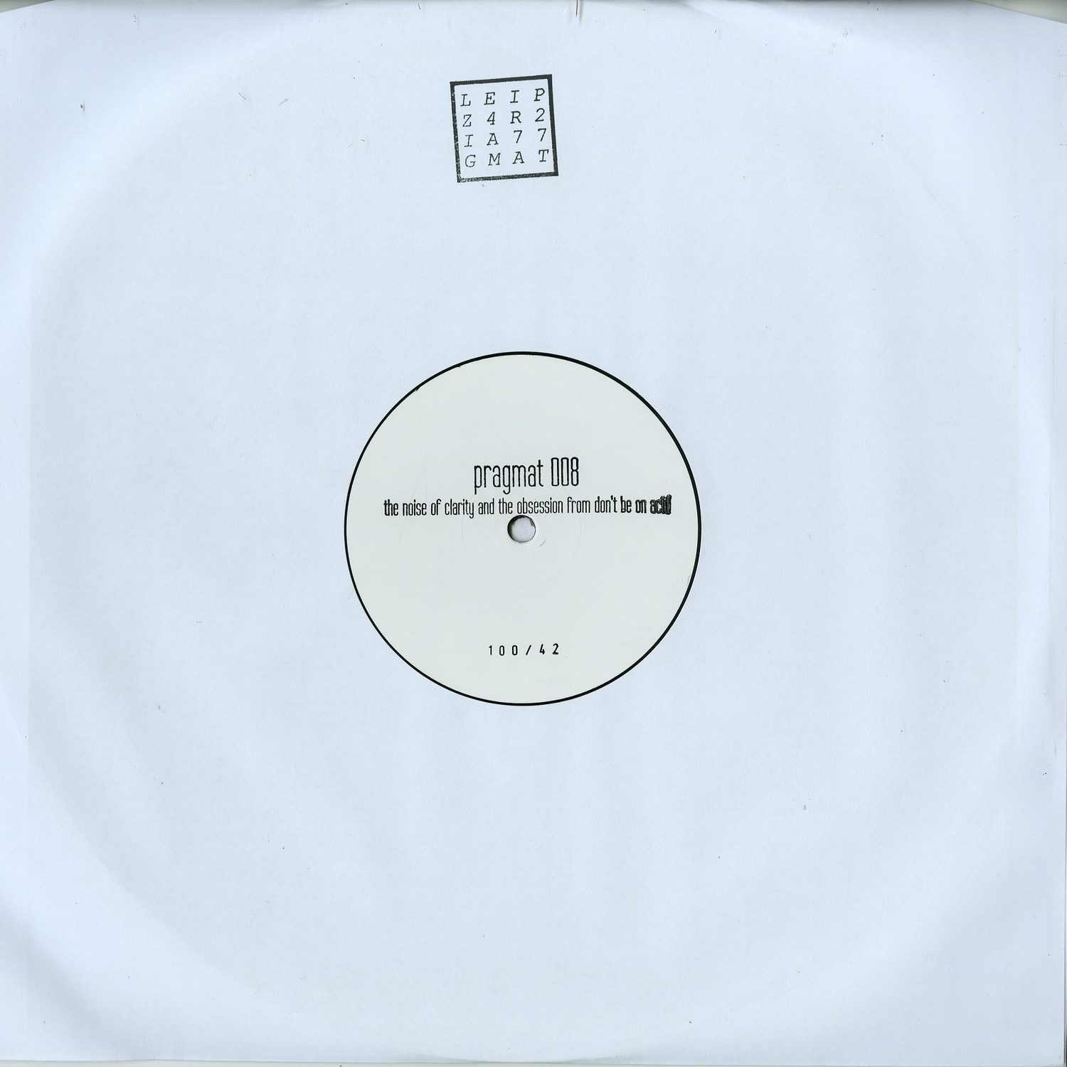 Markus Masuhr / Dwntmpo - THE NOISE OF CLARITY