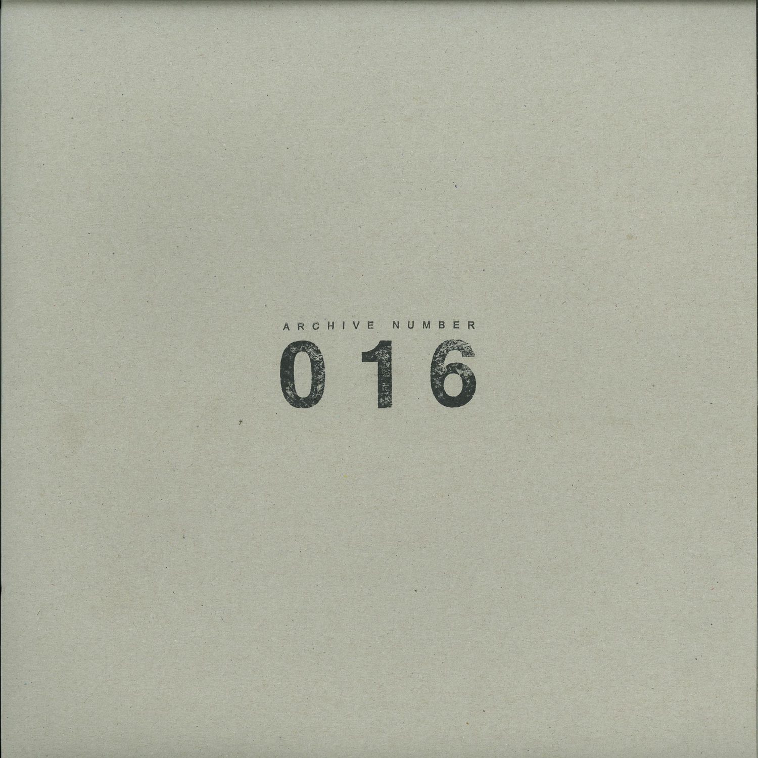 Various Artists - ARCHIVE NUMBER 016