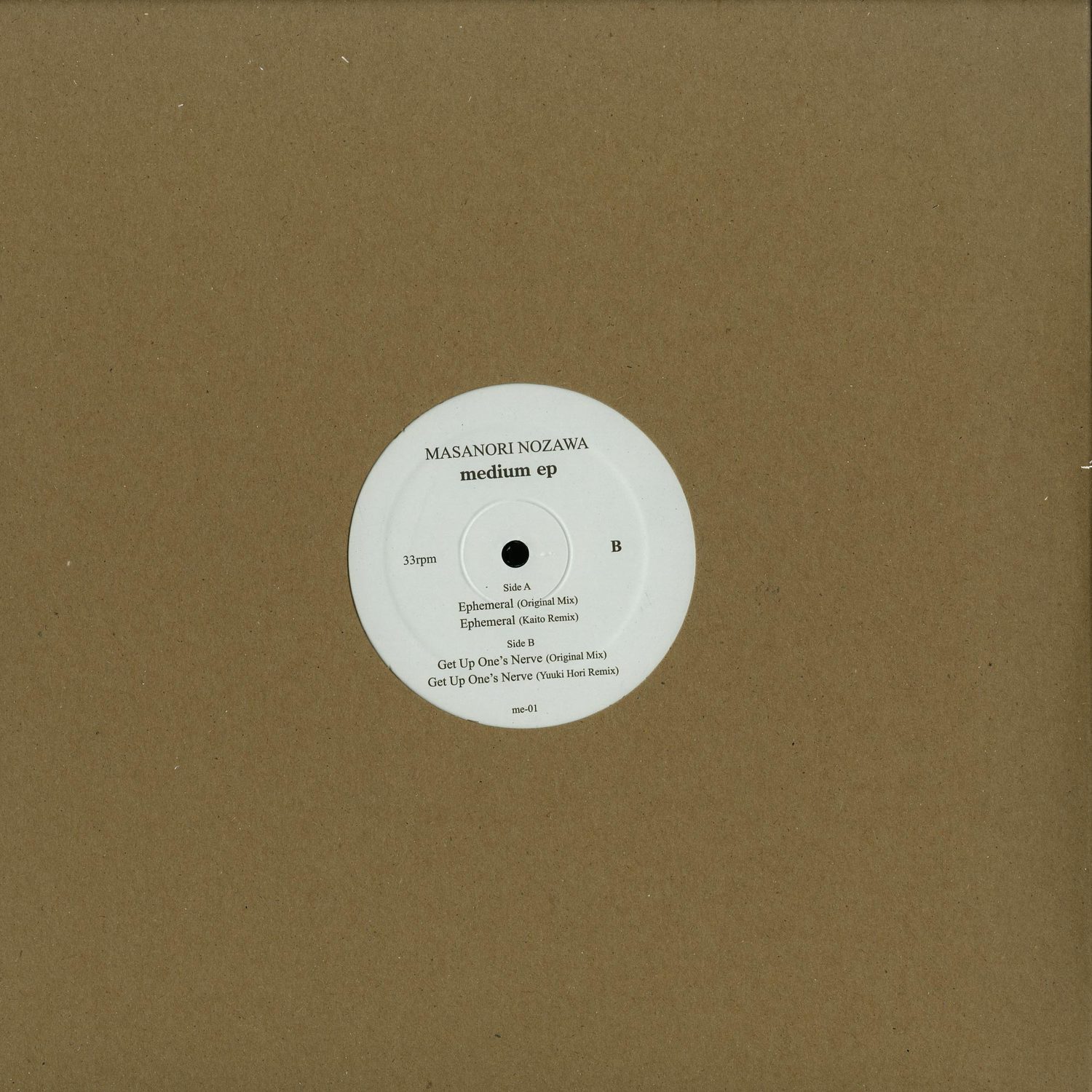 Masanori Nozawa - MEDIUM EP