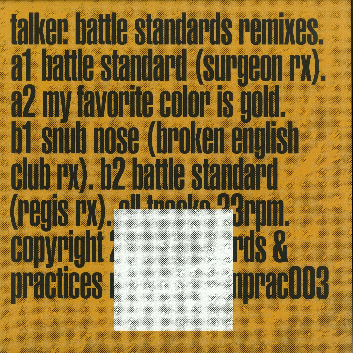 Talker - BATTLE STANDARDS REMIXES