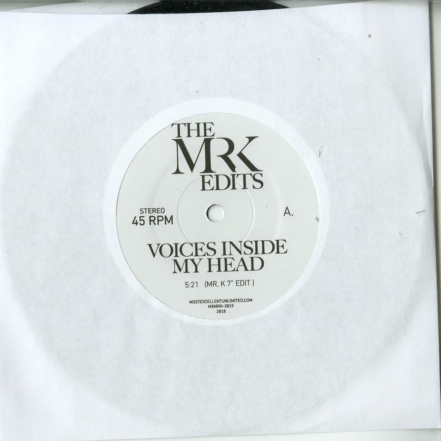 Mr. K - VOICES INSIDE MY HEAD / WHEN THE WORLD IS RUNNING DOWN 