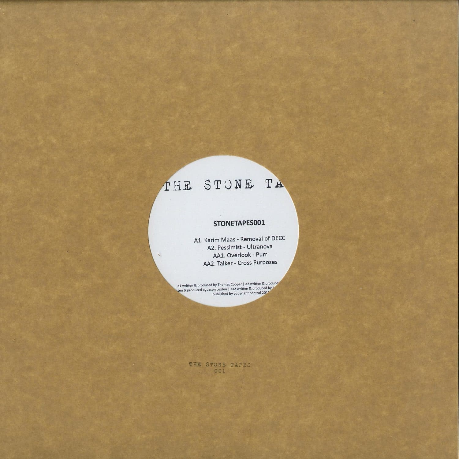 Various Artists - STONETAPES001