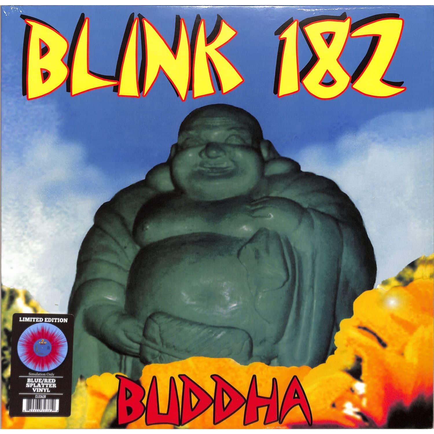 blink-182 - BUDDHA BLUE / RED SPLATTER 