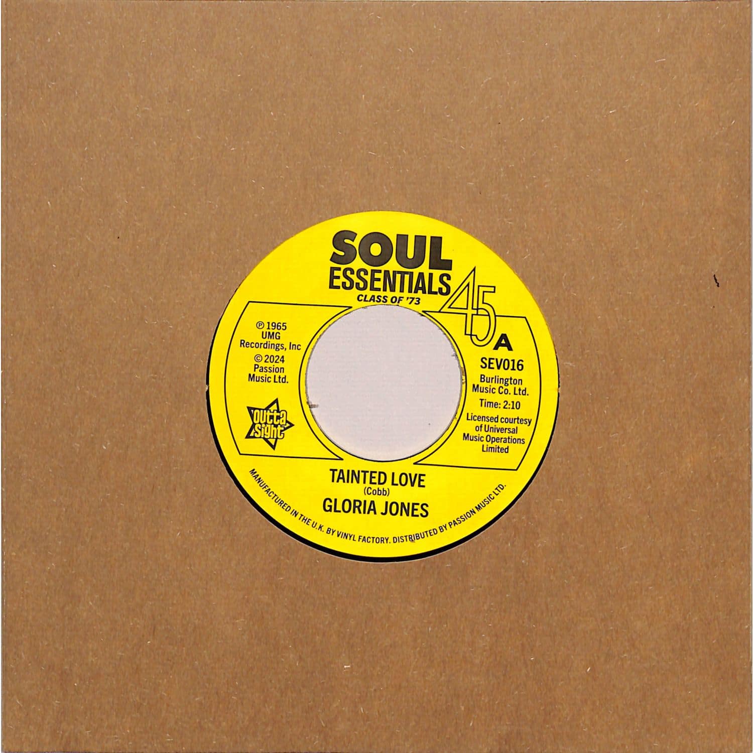 Gloria Jones / R. Dean Taylor - TAINTED LOVE / THERE S A GHOST IN MY HOUSE 