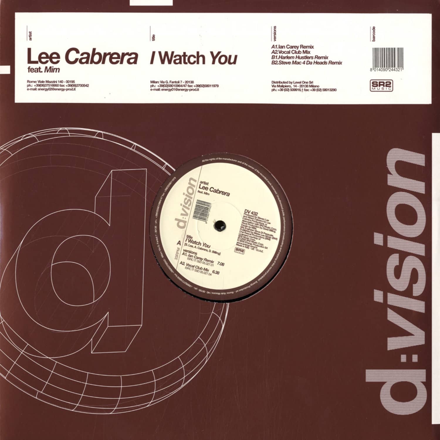Lee Cabrera - I WATCH YOU