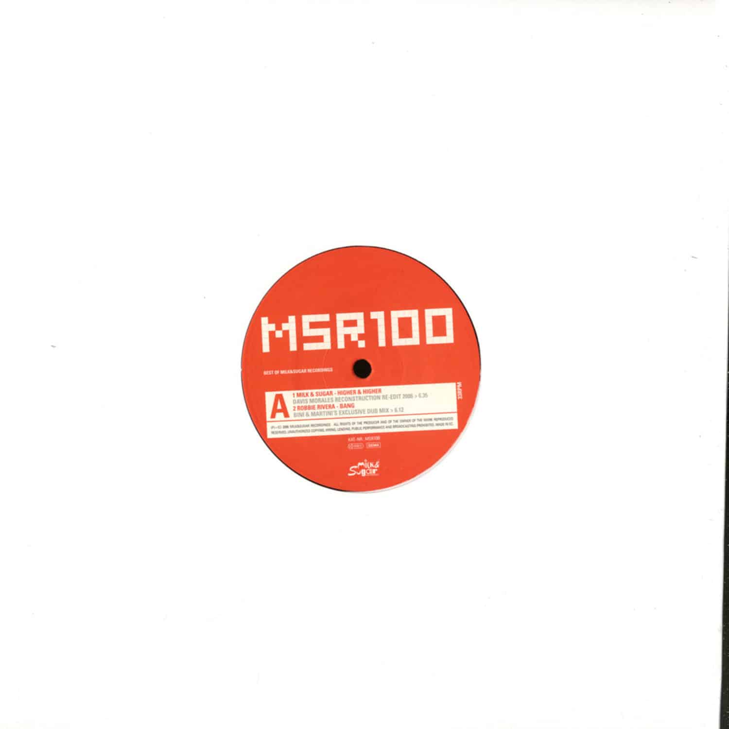 V. A. - MSR 100 BEST OF MILK & SUGAR