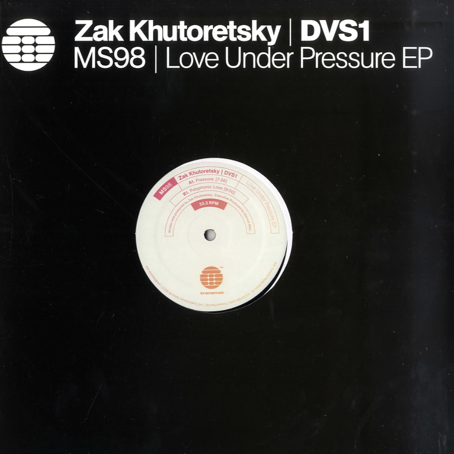 Zak Khutoretsky / DVS1 - LOVE UNDER PRESSURE EP