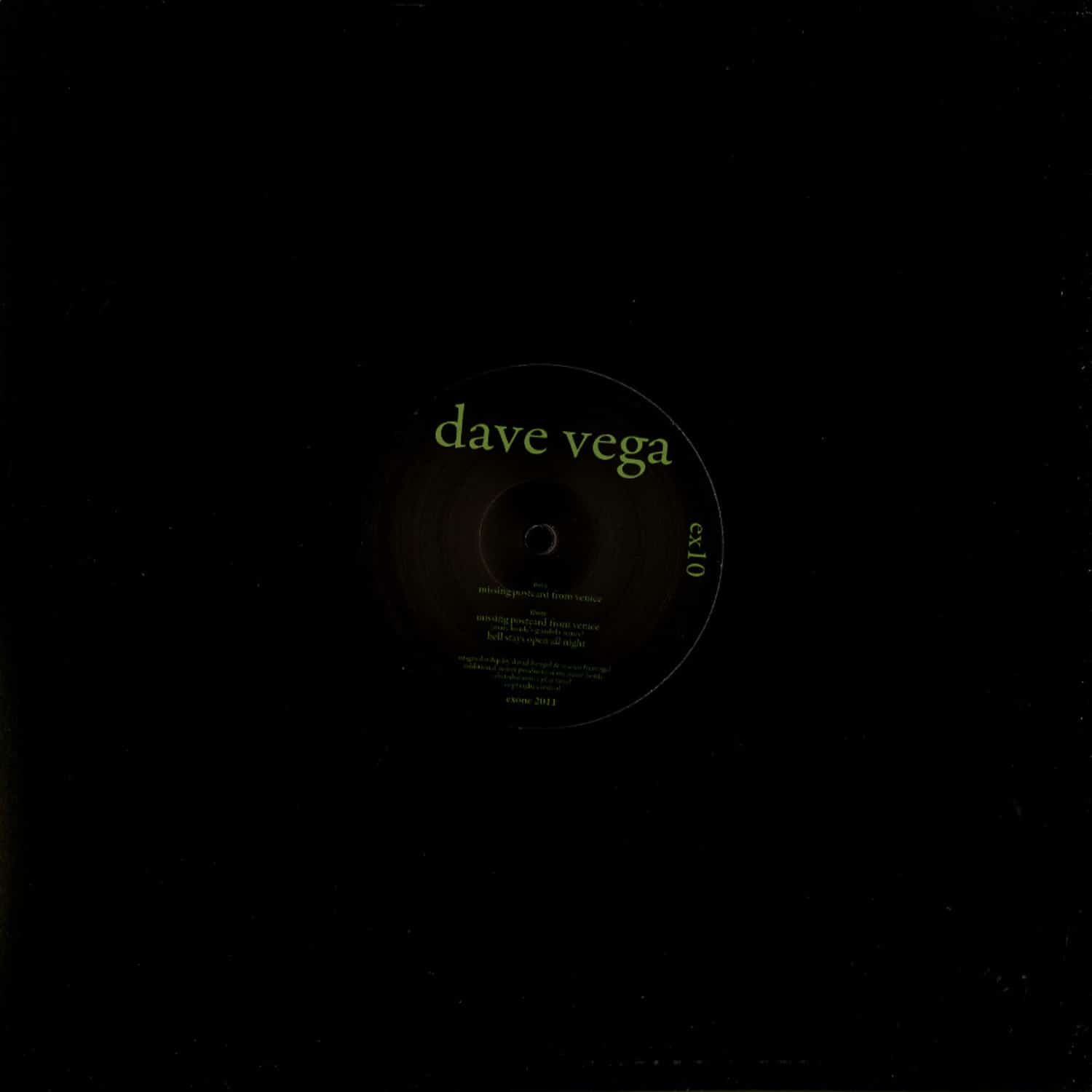 Dave Vega - MISSING POSTCARD FROM VENICE