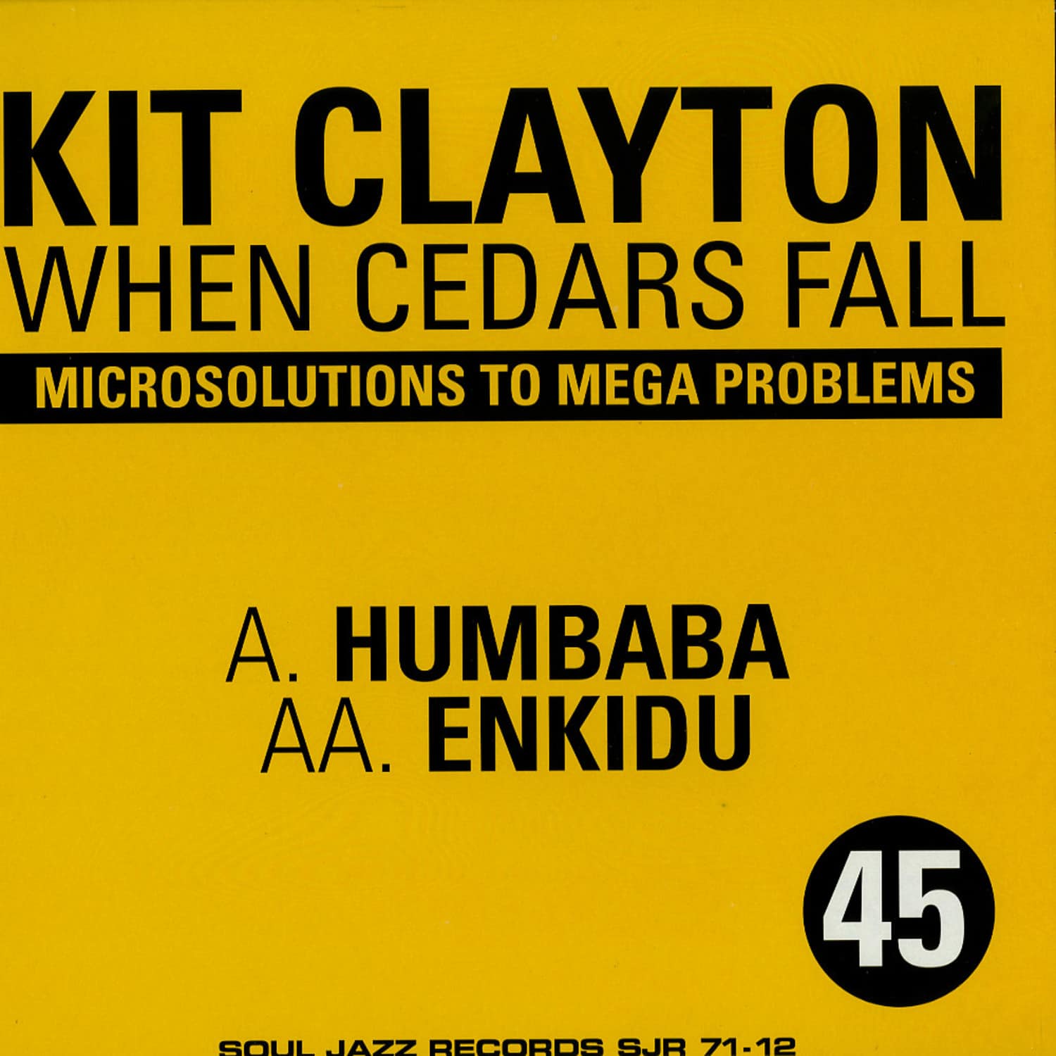 Kit Clayton - WHEN CEDARS FALL