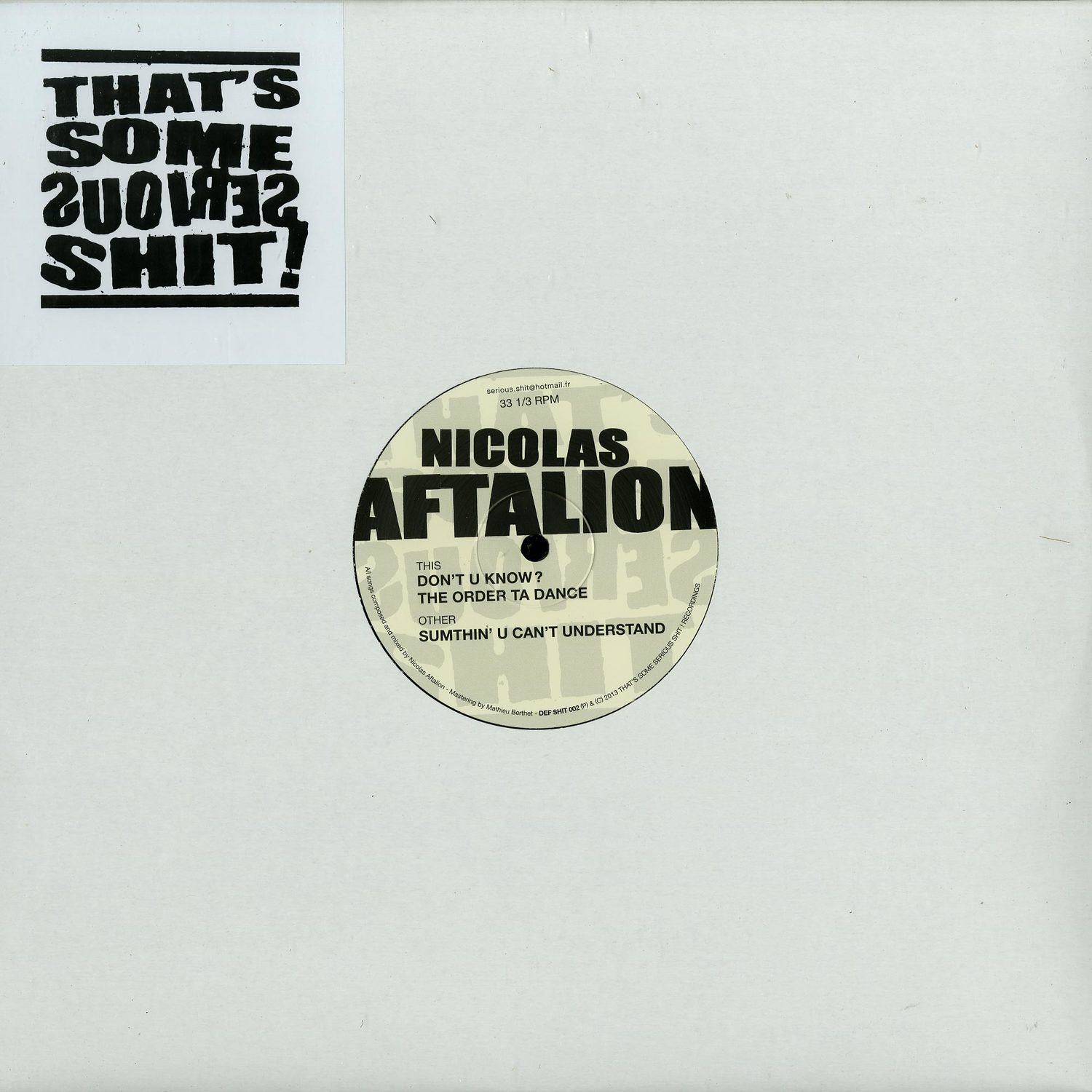 Nicolas Aftalion - EP