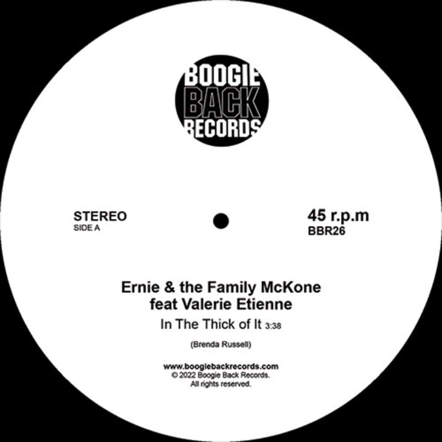 Ernie & the Family McKone - IN THE THICK OF IT / FEELS LIKE IM IN LOVE 