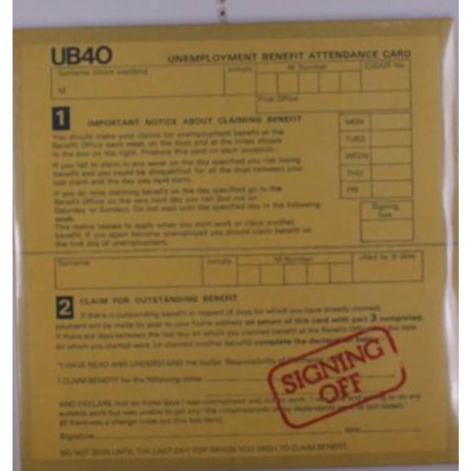 UB40 - SIGNING OFF 