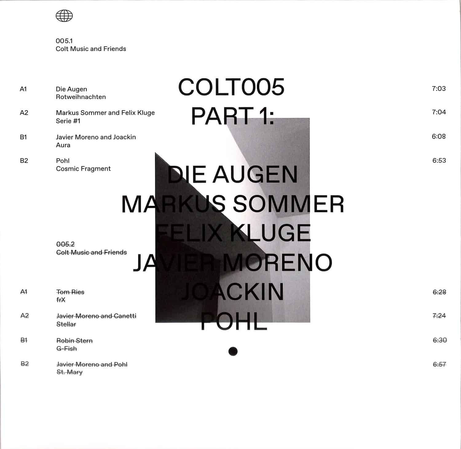 Various Artists - COLT MUSIC AND FRIENDS PART 1 & 2 