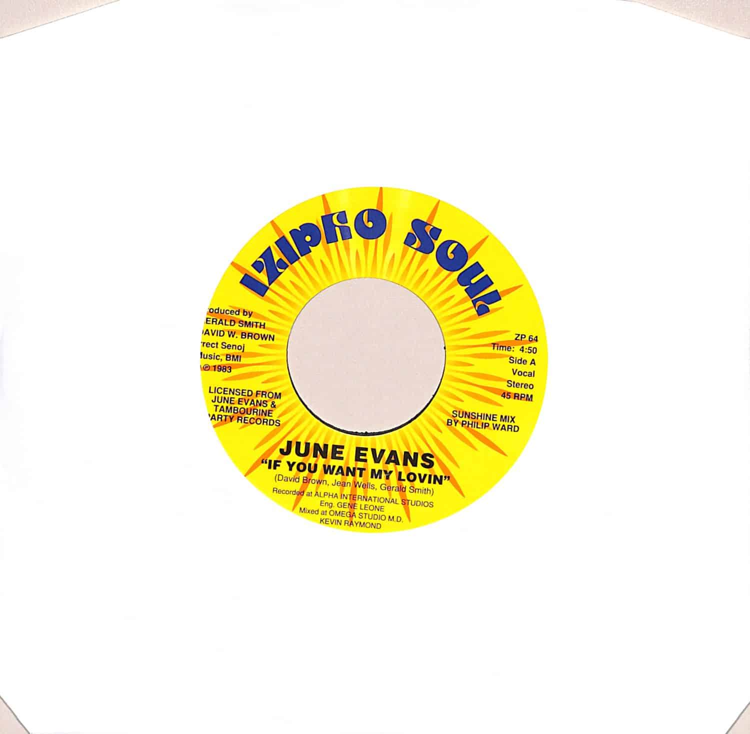 June Evans - IF YOU WANT MY LOVIN 