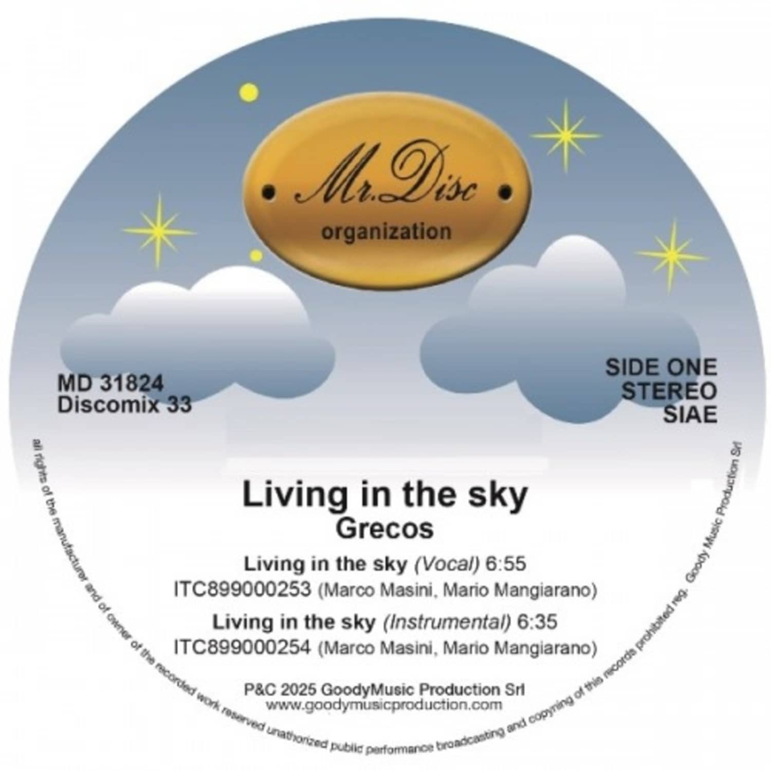 Grecos - LIVING IN THE SKY EP
