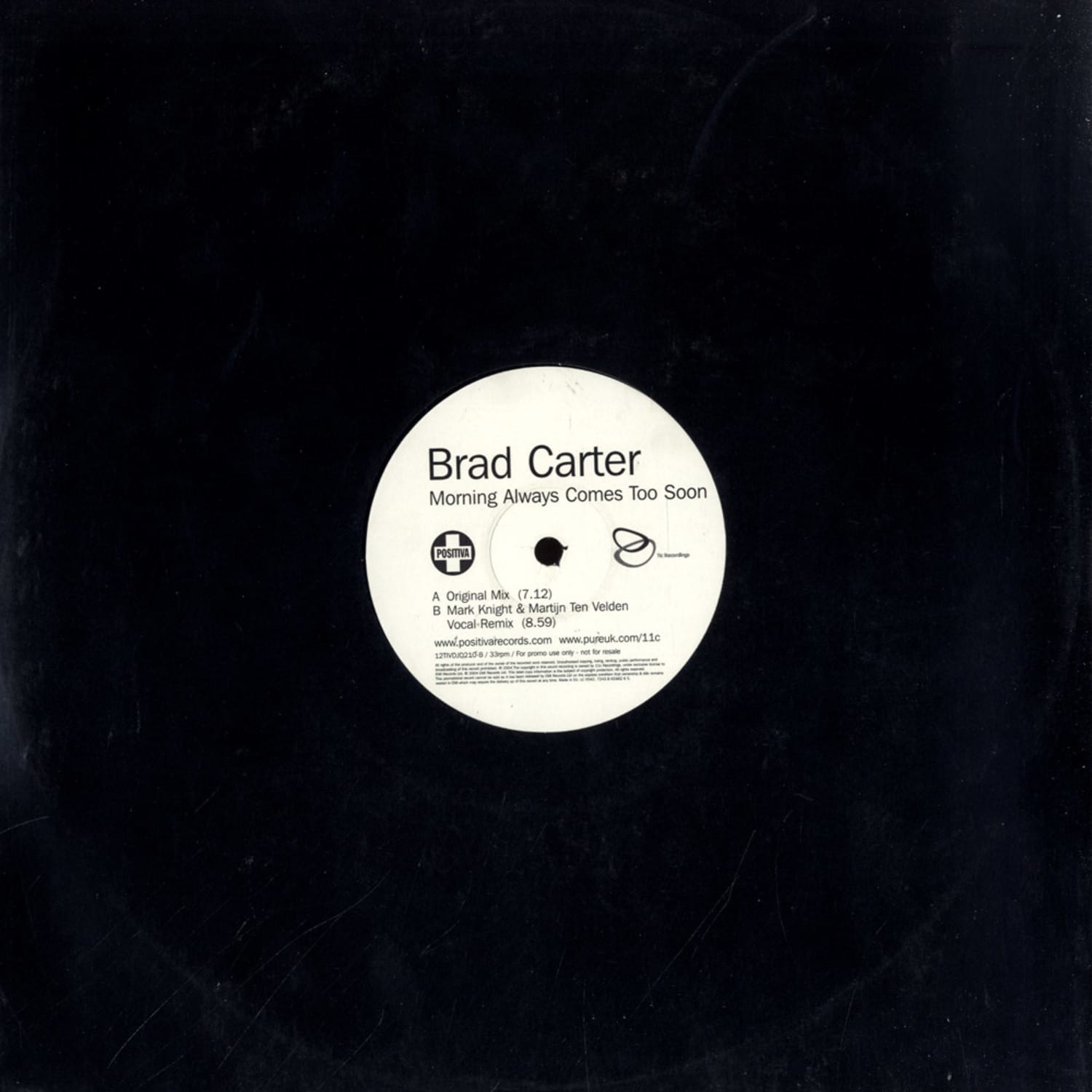 Brad Carter - MORNING ALWAYS COMES TOO SOON