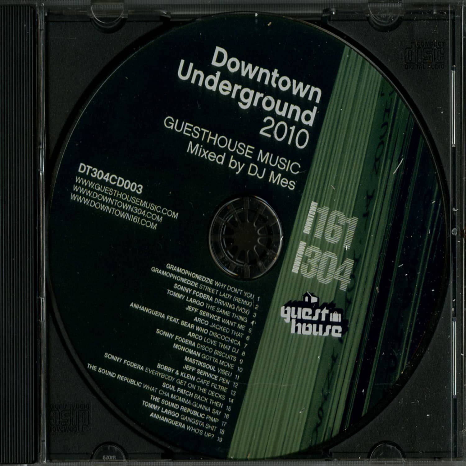 Downtown Undeground 2010 - GUESTHOUSE MUSIC, MIXED BY DJ MES 