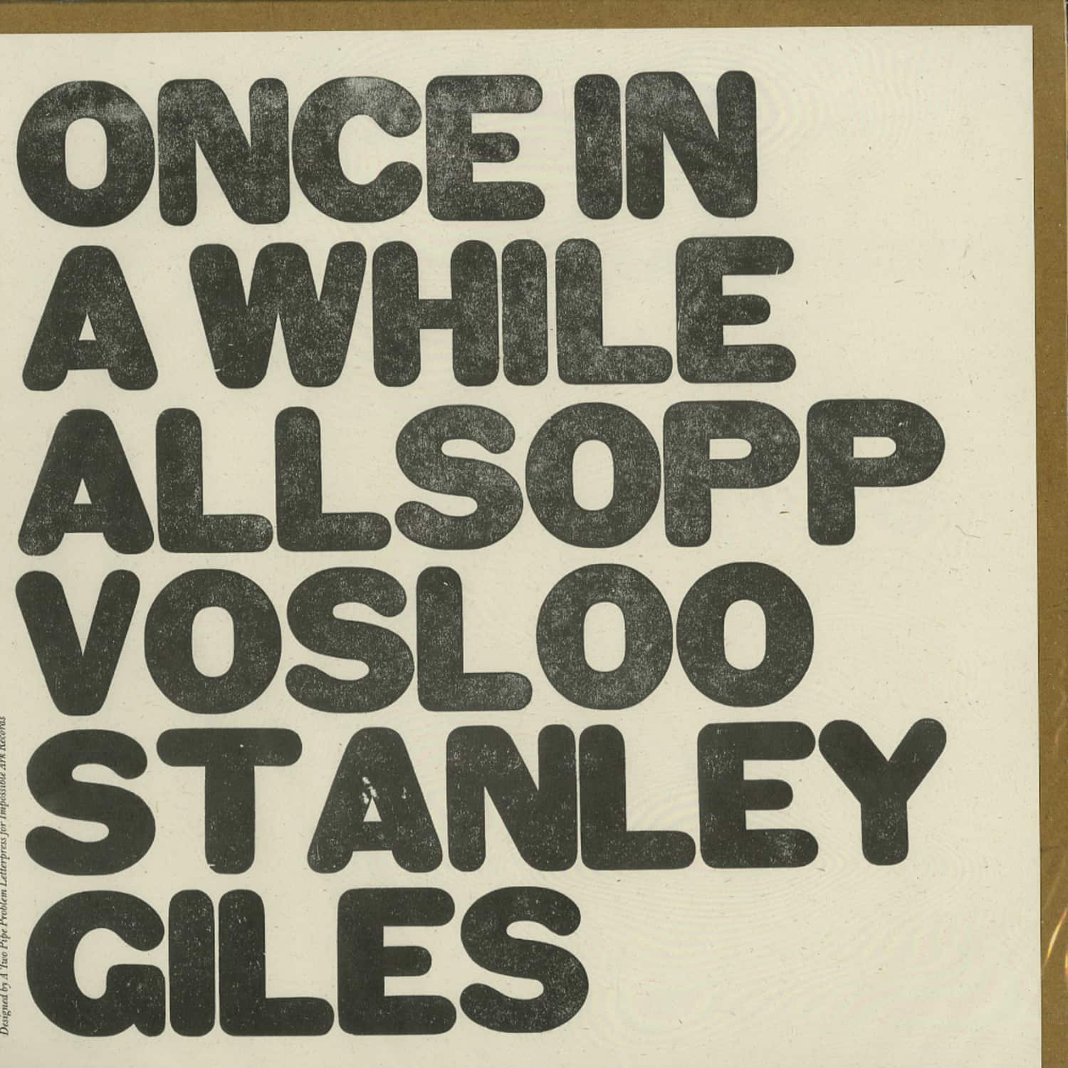 Allsop, Vosloo, Stanley, Giles - ONCE IN A WHILE