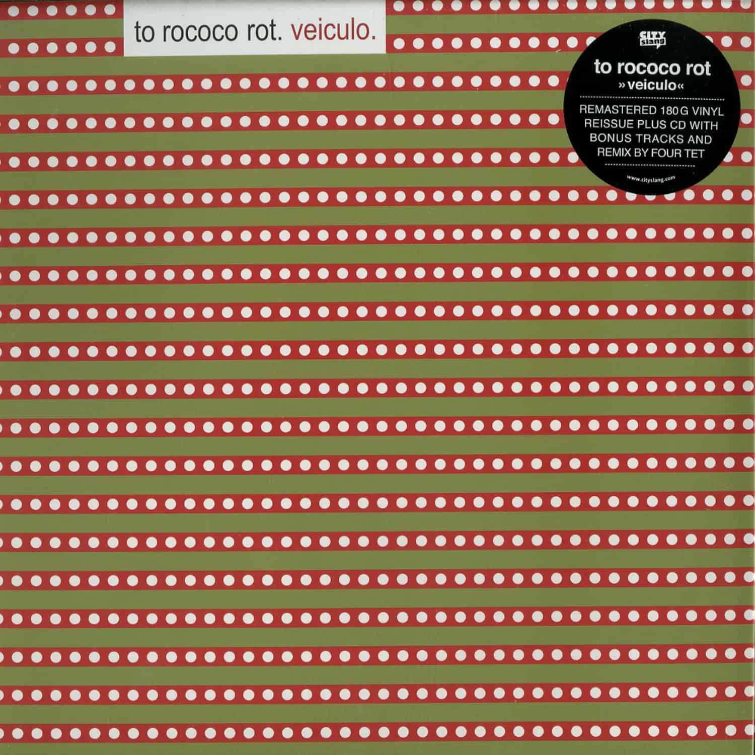 To Rococo Rot Veiculo 12inch Analog レコード