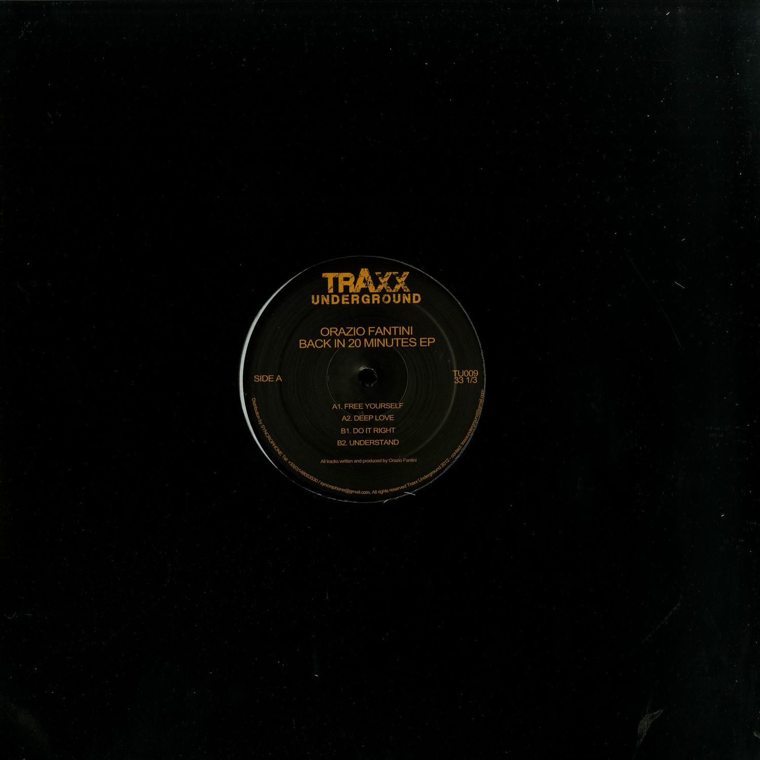 Orazio Fantini - BACK IN 20 MINUTES EP