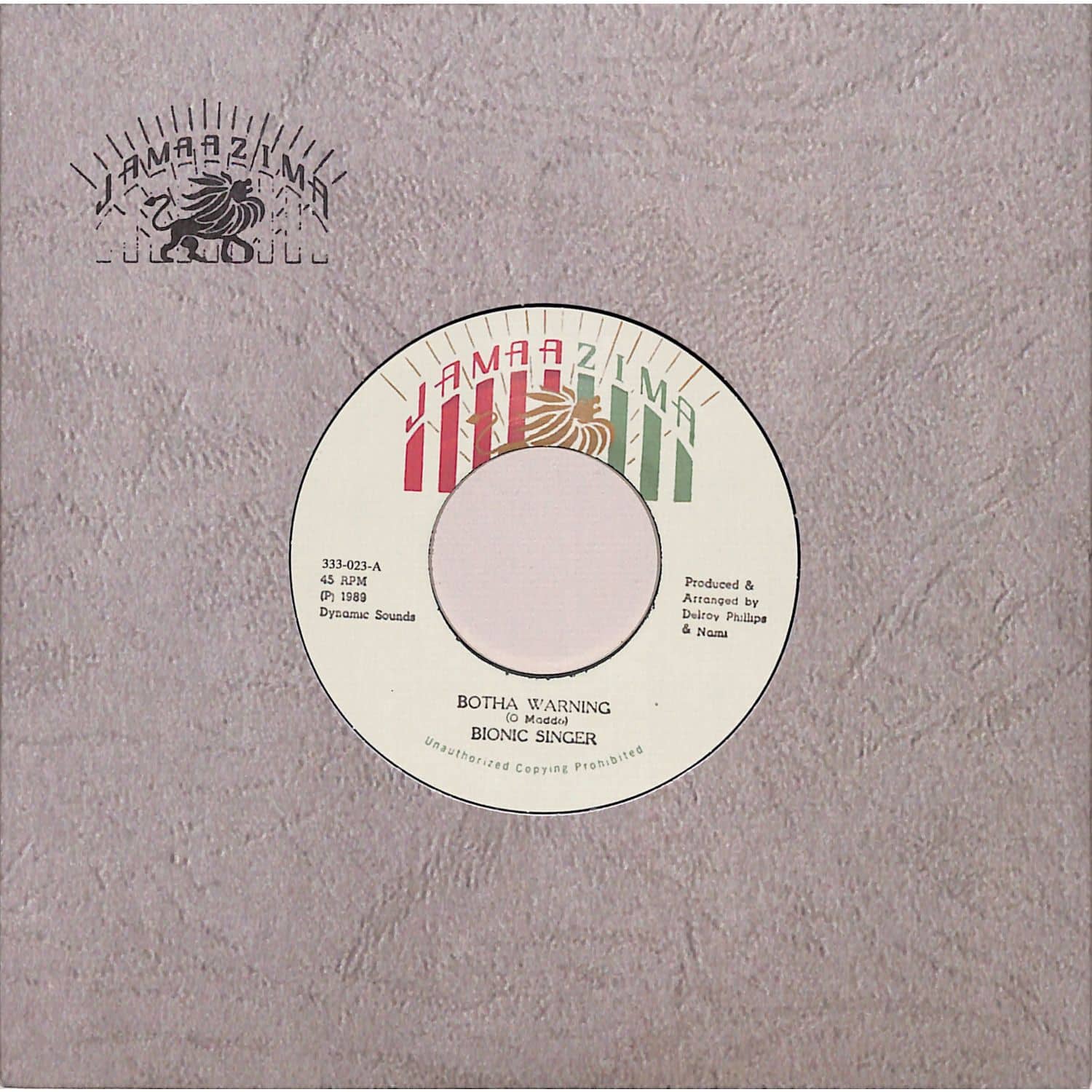 Bionic Singer - BOTHA WARNING 