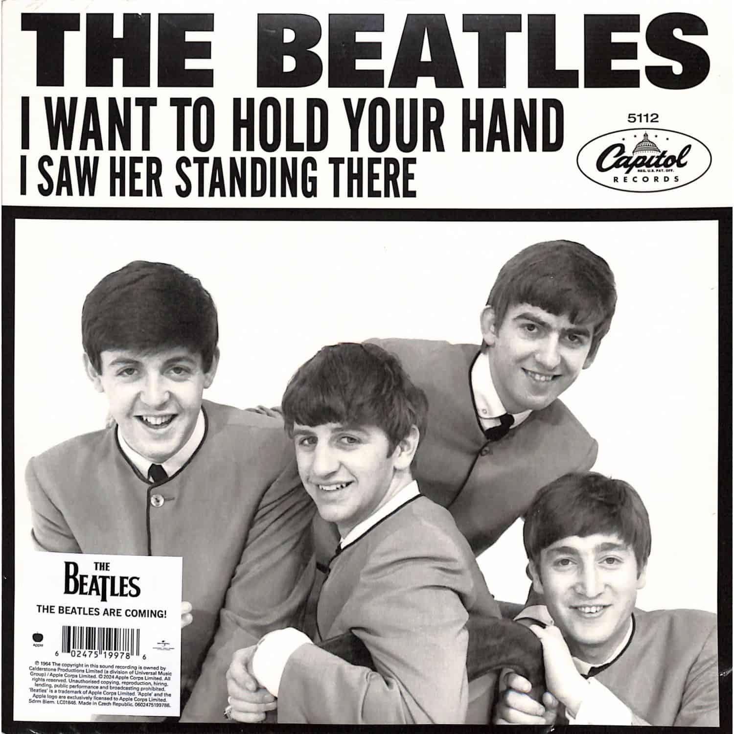 The Beatles - I WANT TO HOLD YOUR HAND / I SAW HER STANDING THERE 