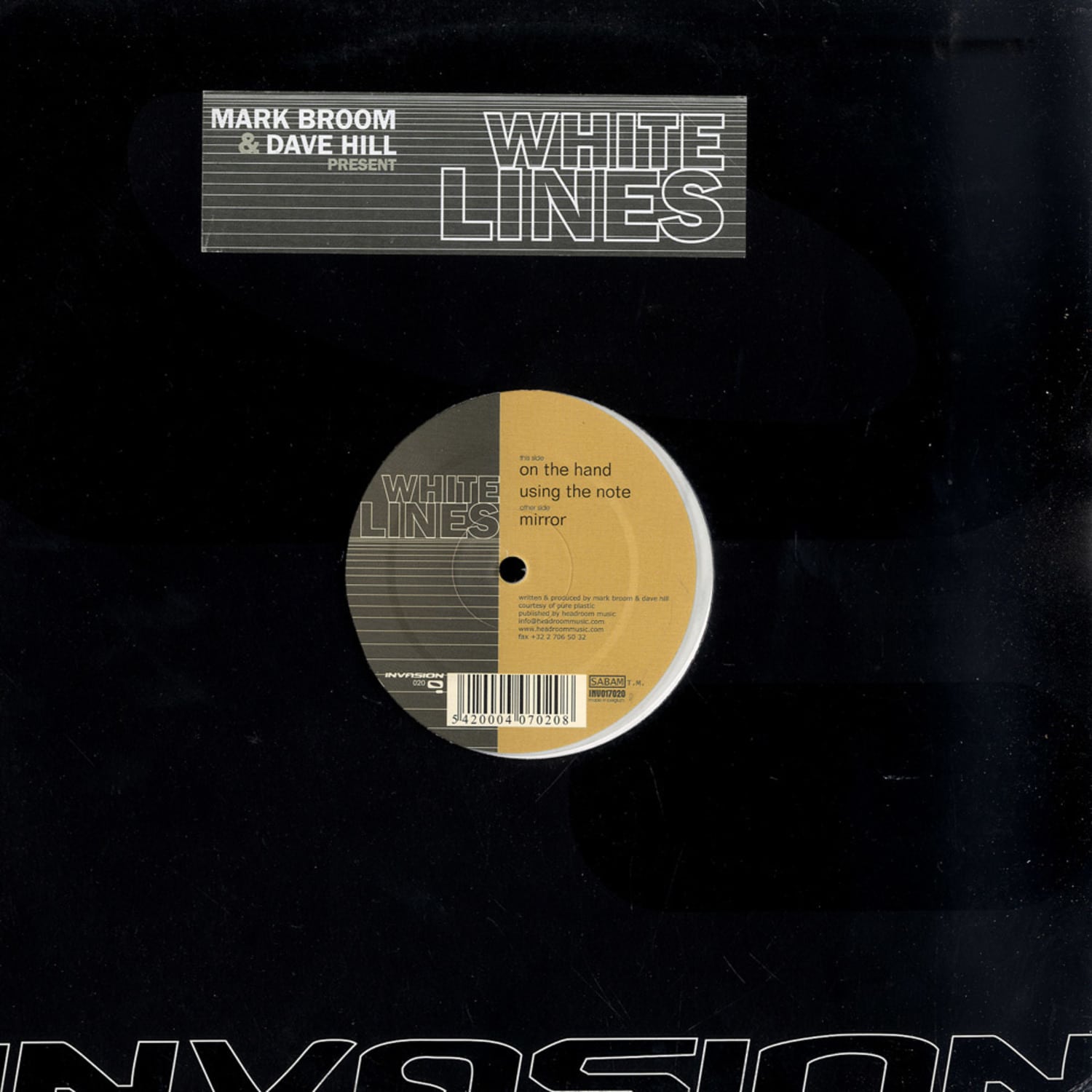 Mark Broom & Dave Hill - WHITE LINES 