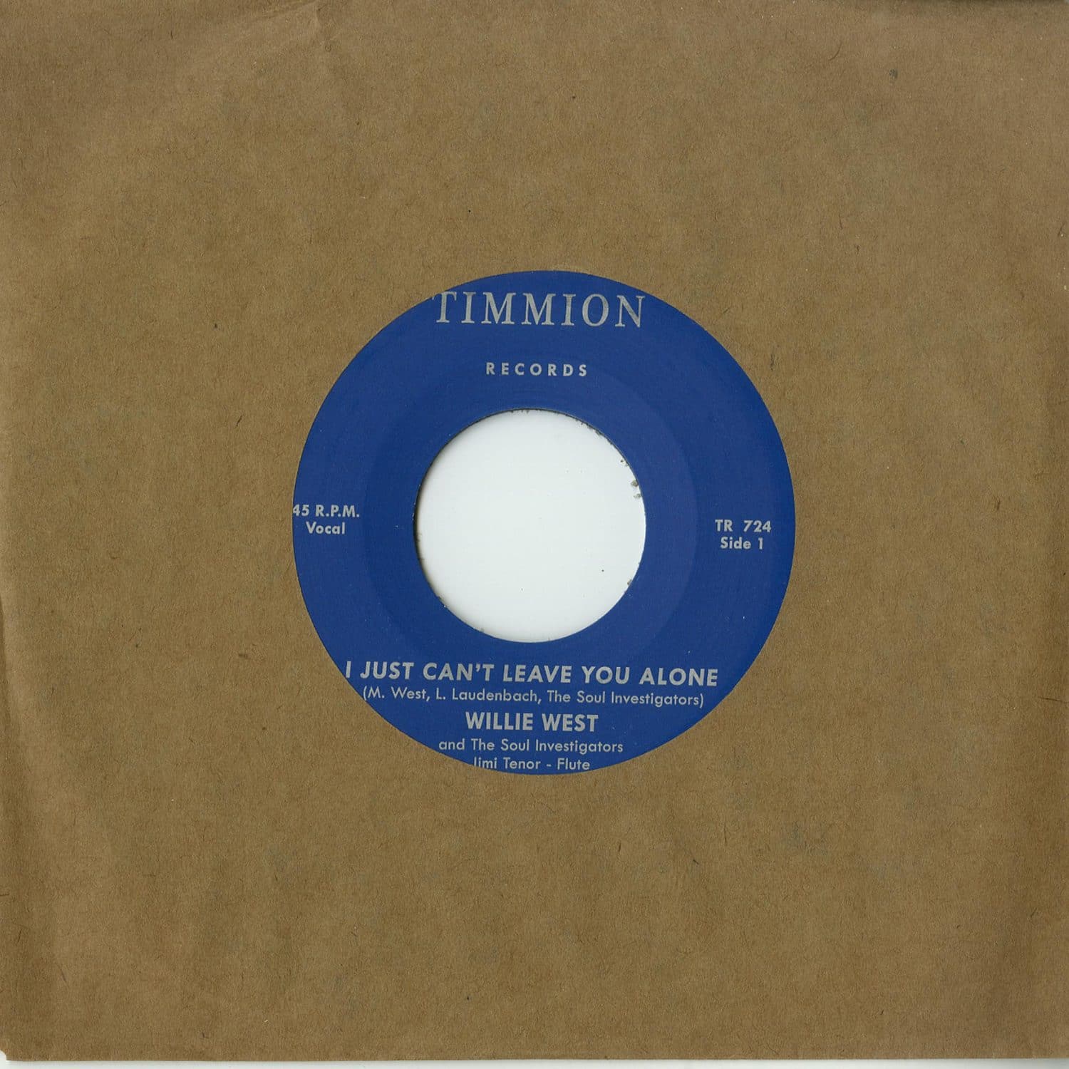 Willie West & The Soul Investigators ft. Jimi Tenor - I JUST CAN T LEAVE YOU ALONE