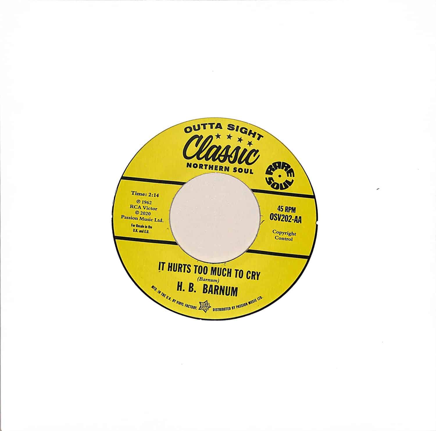 Roy Hamilton/h. B. Barnum - EARTHQUAKE/IT HURTS TOO MUCH TO CRY 