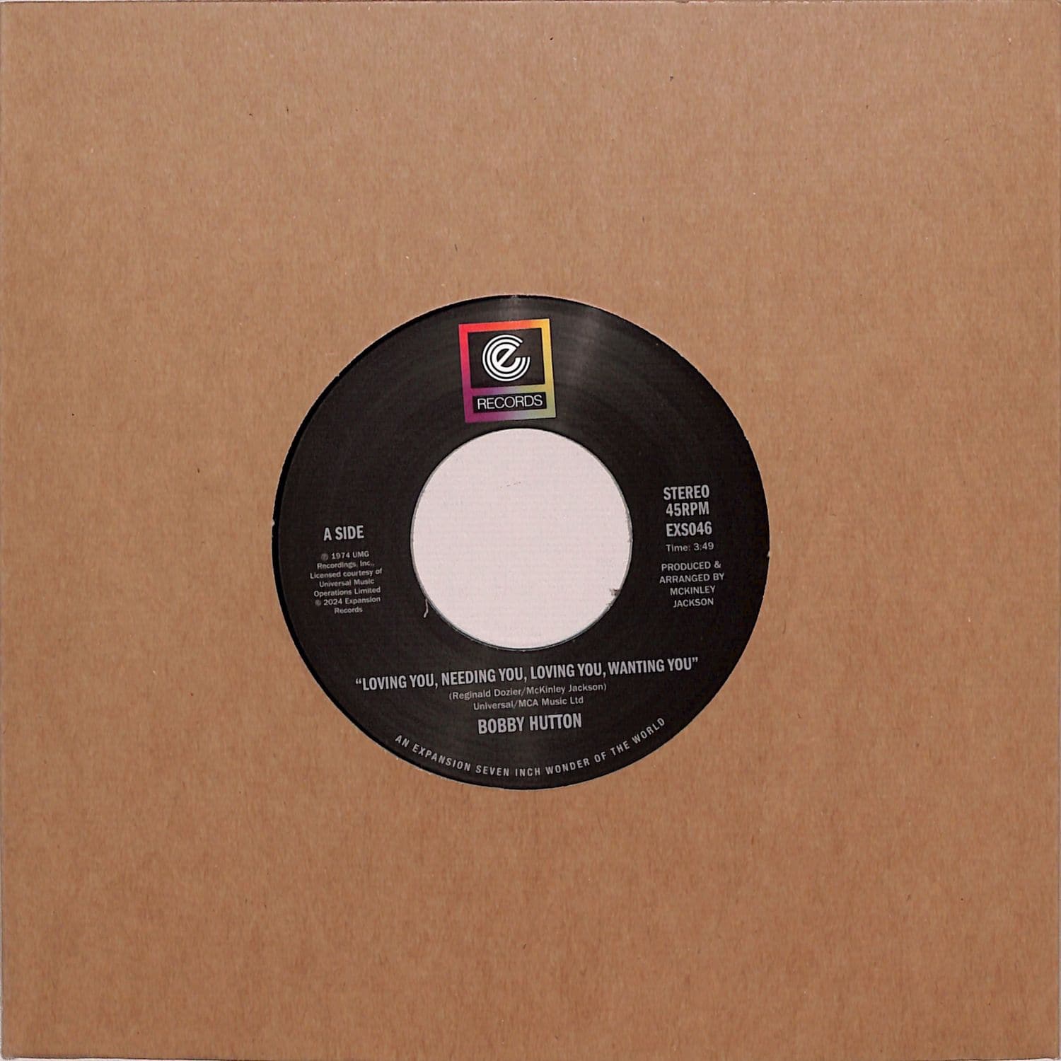 Bobby Hutton - LOVING YOU, NEEDING YOU / WATCH WHERE YOU RE GOING 