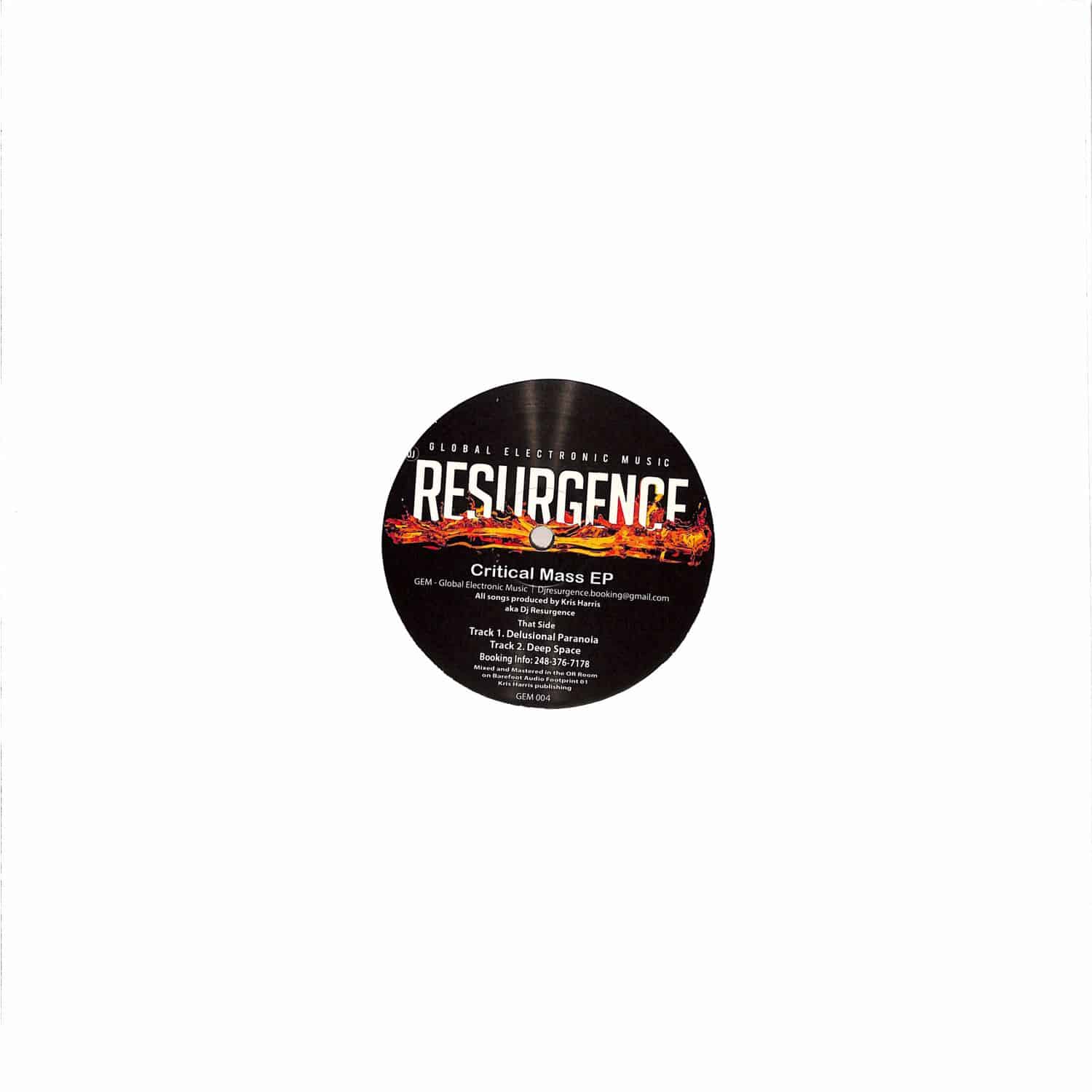 DJ Resurgence - CRITICAL MASS EP