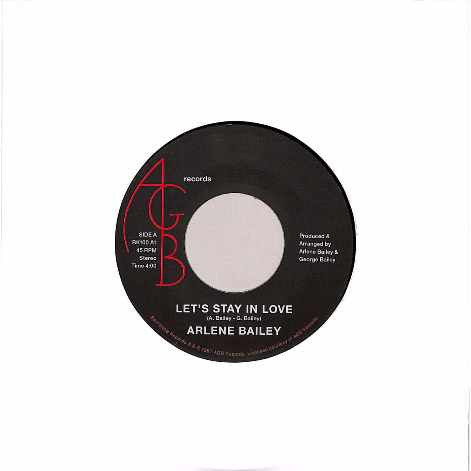 Arlene Bailey - LETS STAY IN LOVE / CLOSER TO YOU 