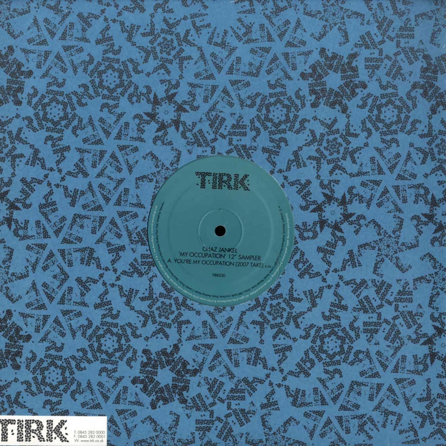 Chaz Jankel - MY OCCUPATION 12 SAMPLER