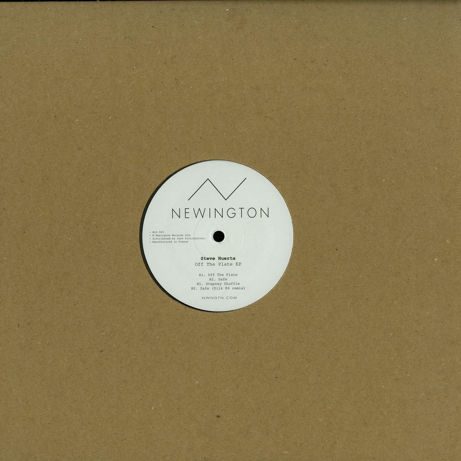 Steve Huerta - OFF THE PLATE EP