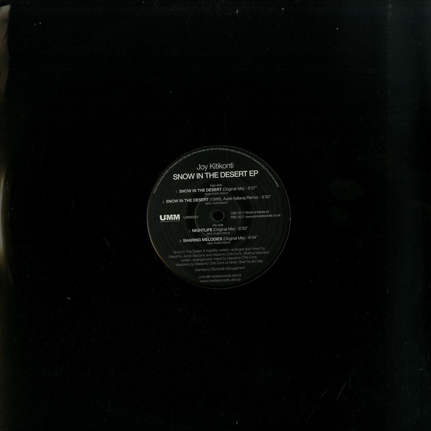 Joy Kitikonti - SNOW IN THE DESERT EP