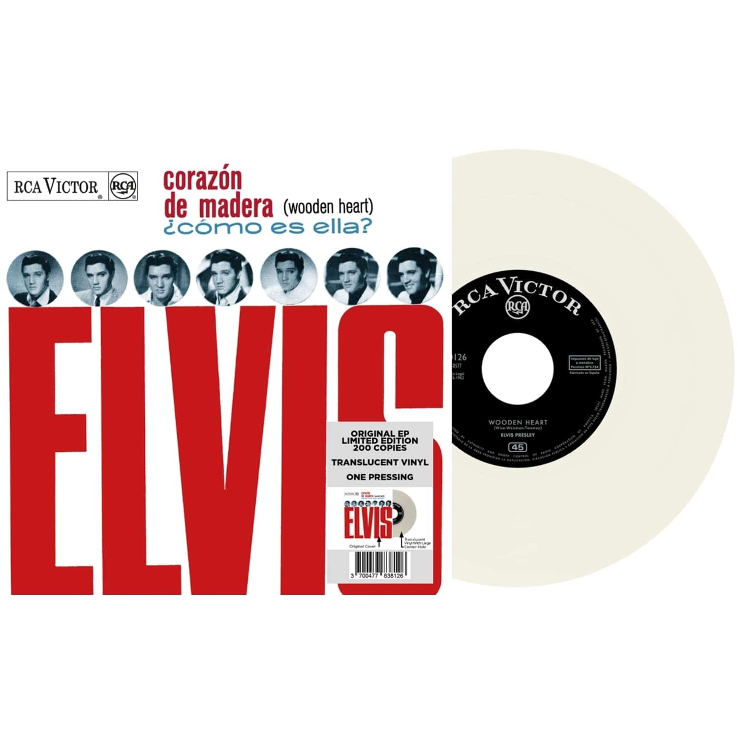 Elvis Presley - EP ETRANGER N13 - CORAZON DE MADERA 