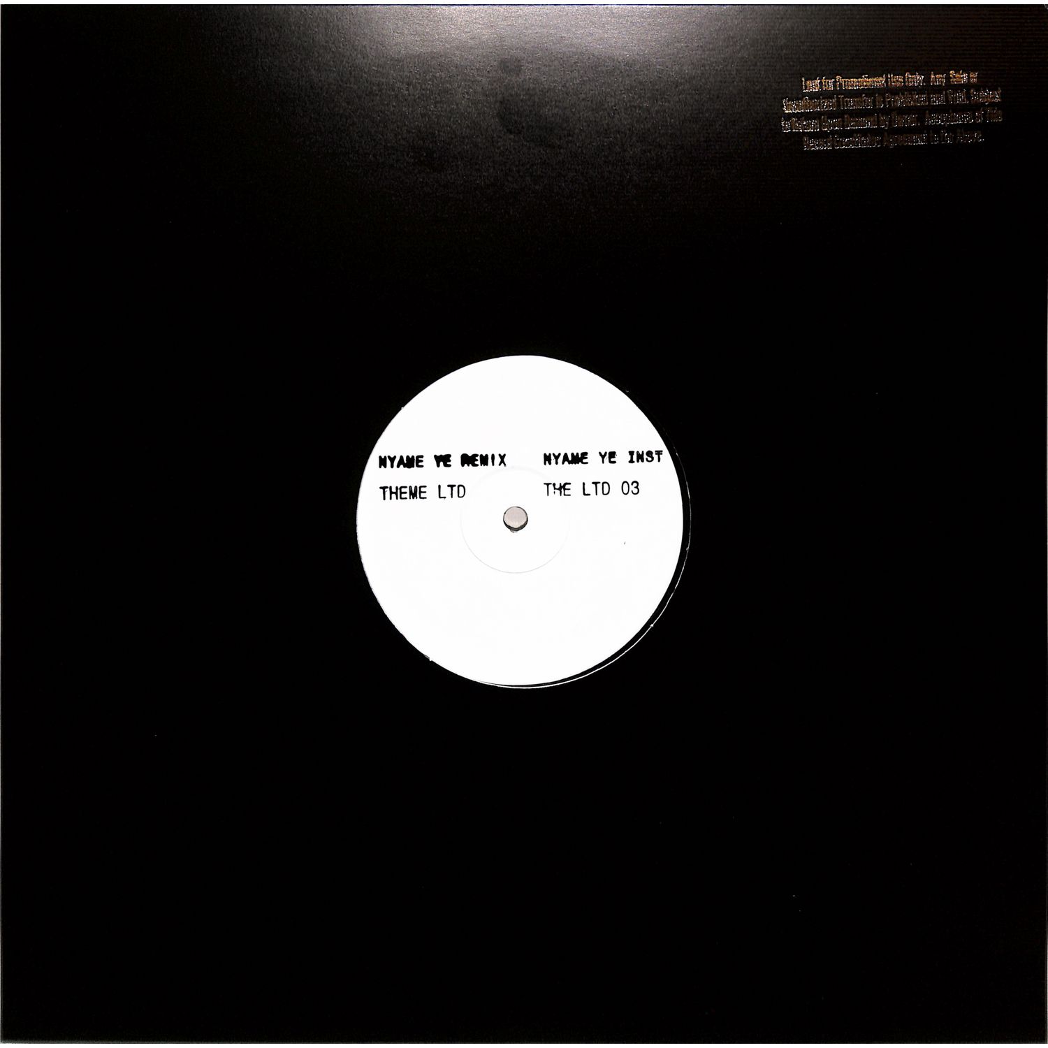 Theme Ltd - NYAME YE