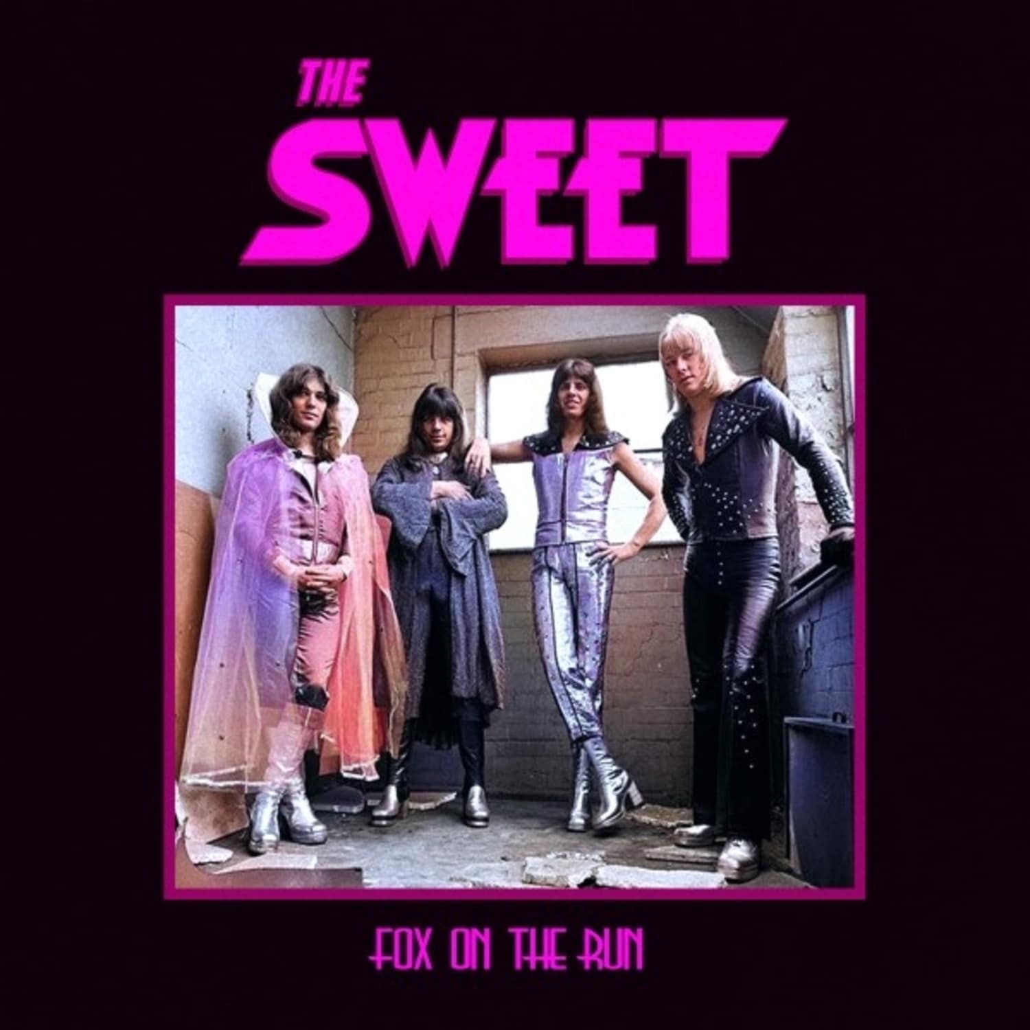 The Sweet - FOX ON THE RUN PINK / BLACK SPLATTER 