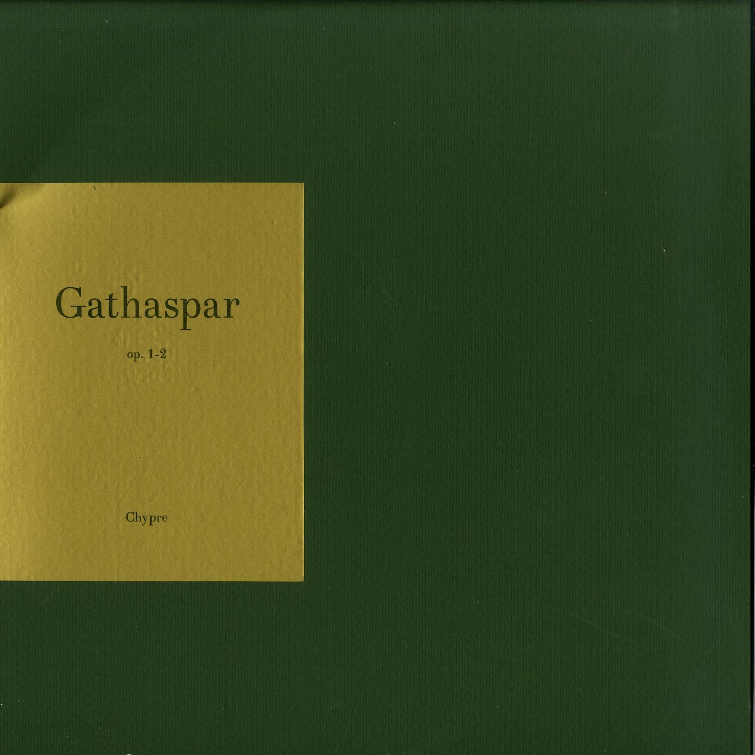 Gathaspar - op. 1, 2