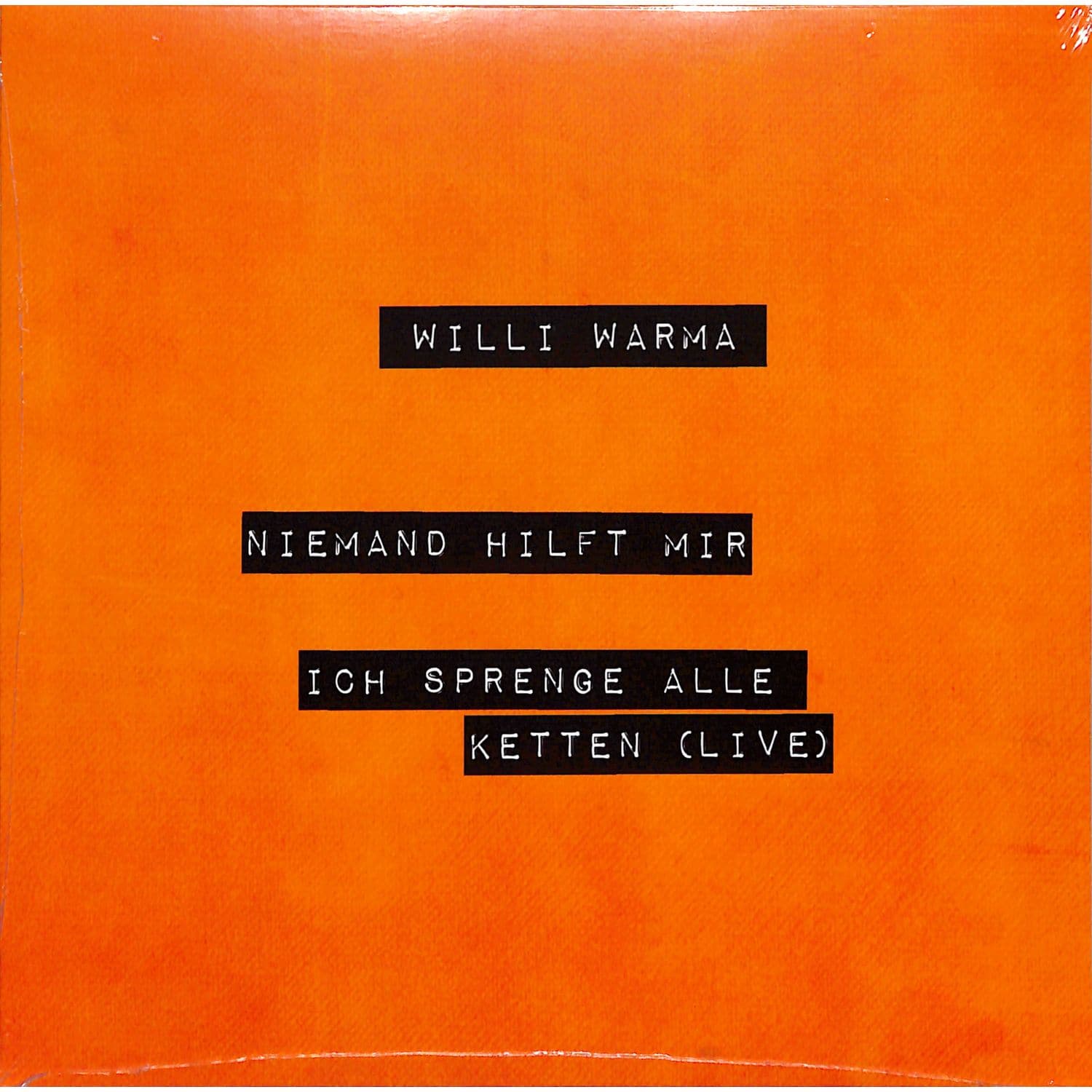 Willi Warma - NIEMAND HILFT MIR 