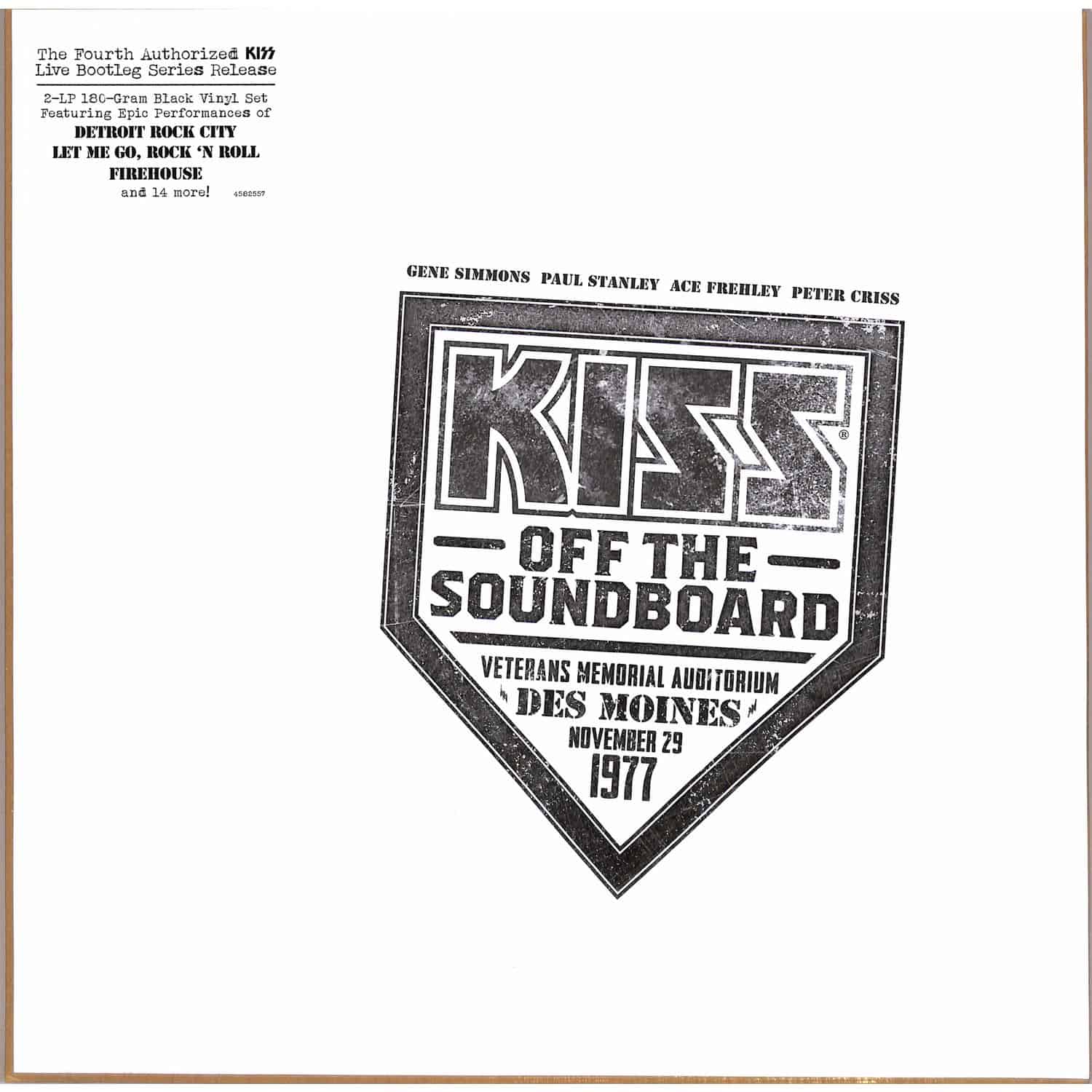 Kiss - KISS OFF THE SOUNDBOARD: LIVE DES MOINES 1977