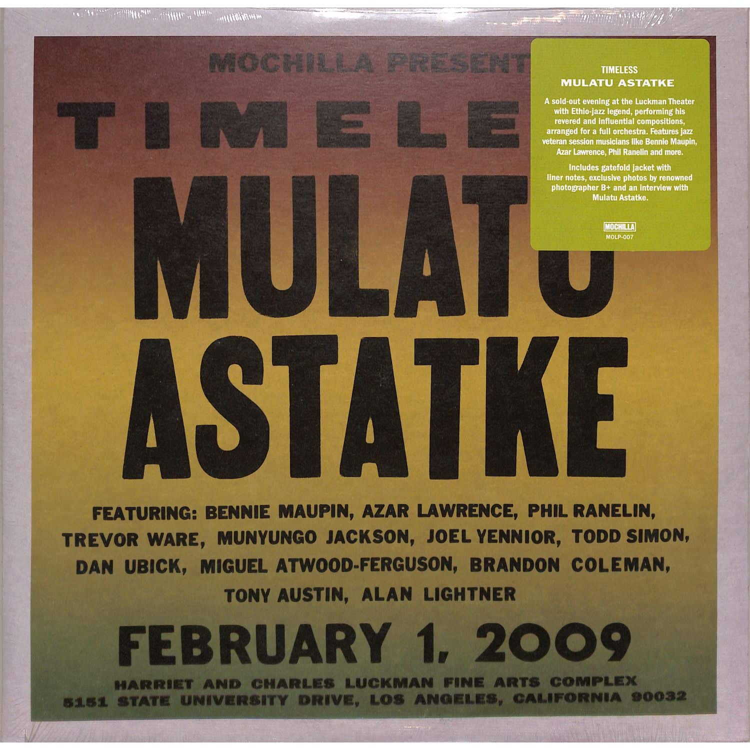 Mulatu Astatke - MOCHILLA PRES. TIMELESS: SUITE FOR MULATU 