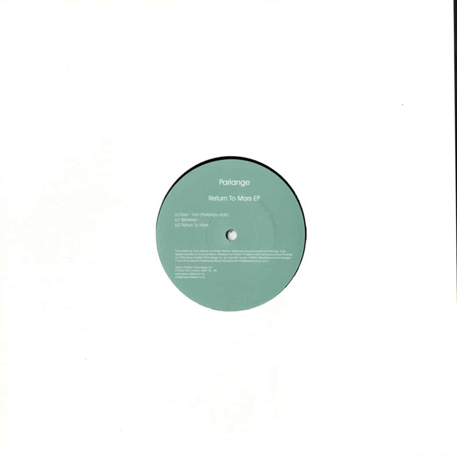 Parlange - RETURN TO MARS