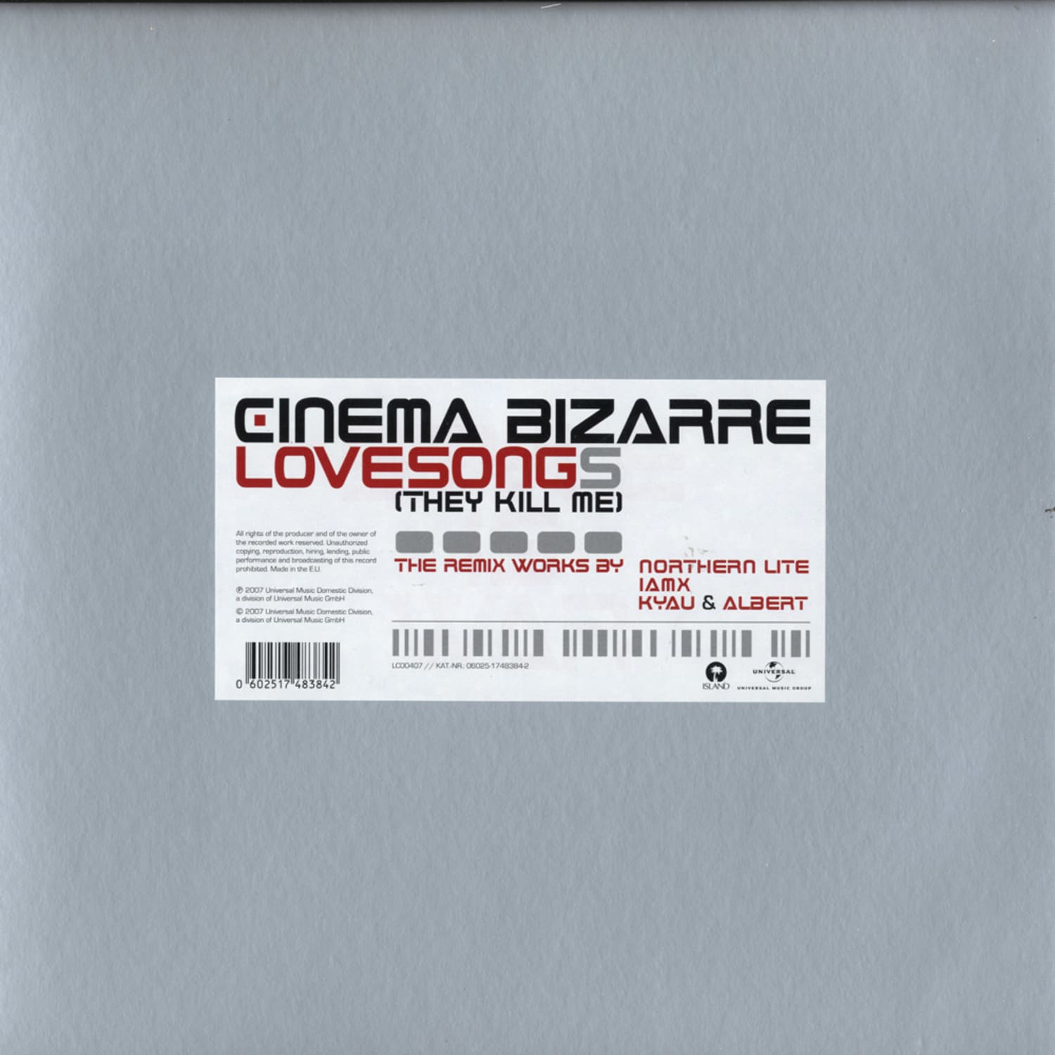 Cinema Bizarre - LOVE SONGS