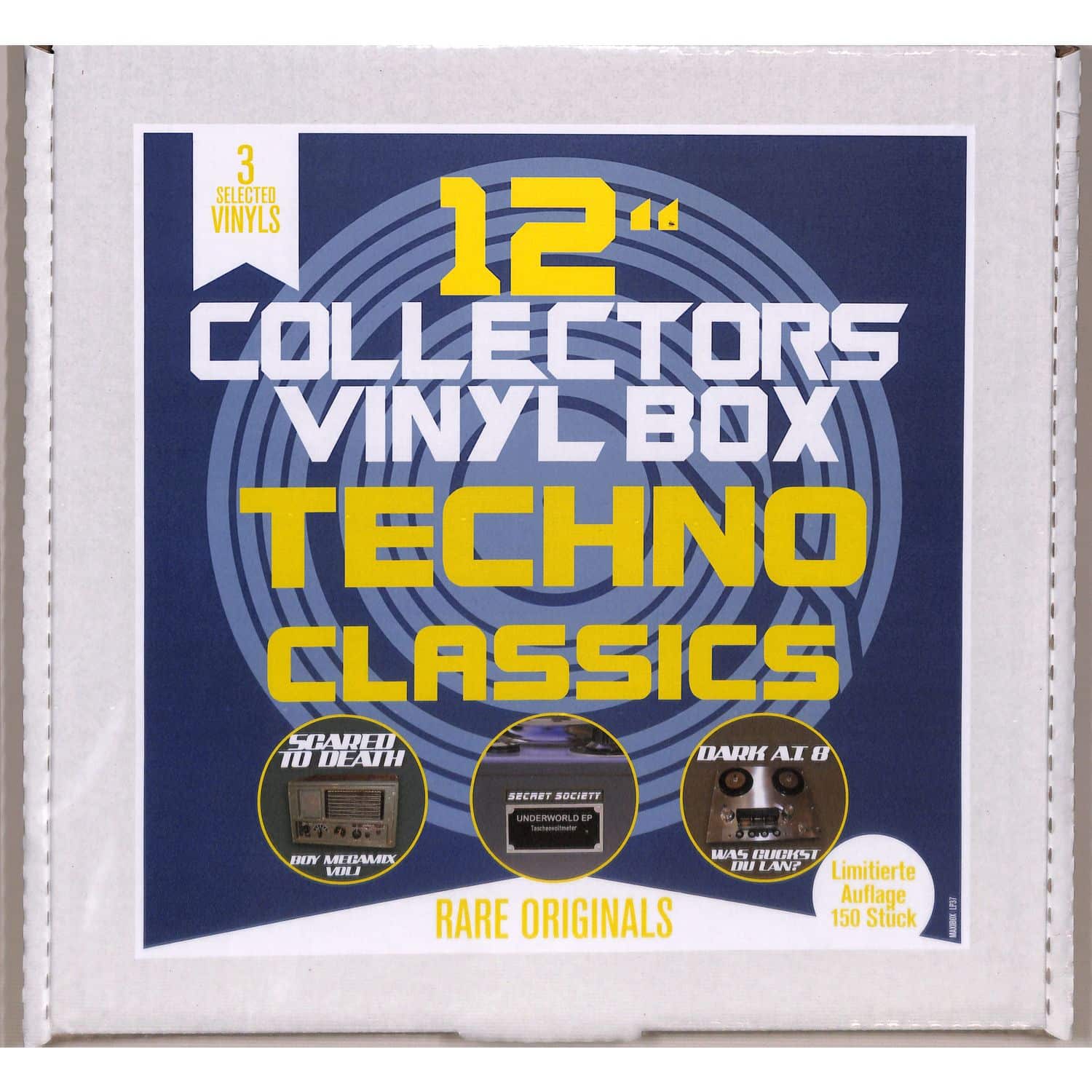 Secret Society-Scared to Death-Dark a.T. 8 - 12INCH COLLECTOR S PICTURE VINYL BOX: TECHNO CLASSICS 