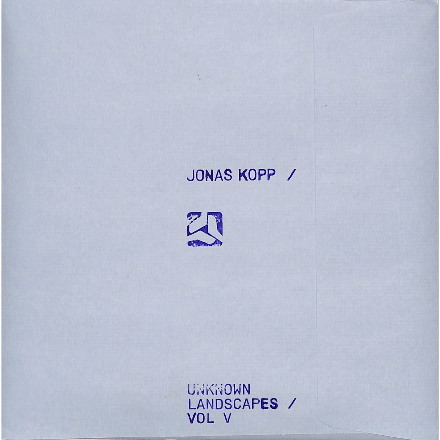 Jonas Kopp - UNKNOWN LANDSCAPES VOL. 5 