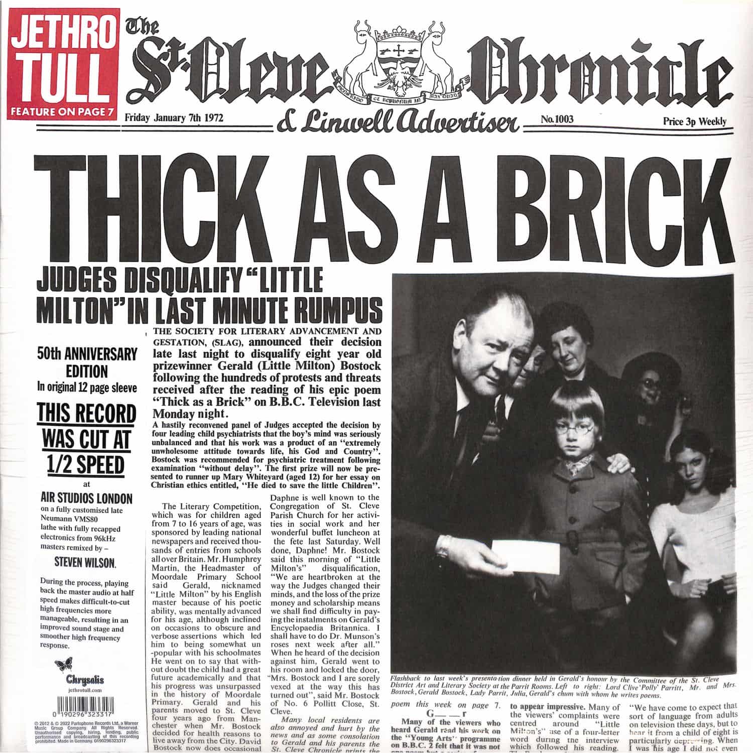 Jethro Tull - THICK AS A BRICK 