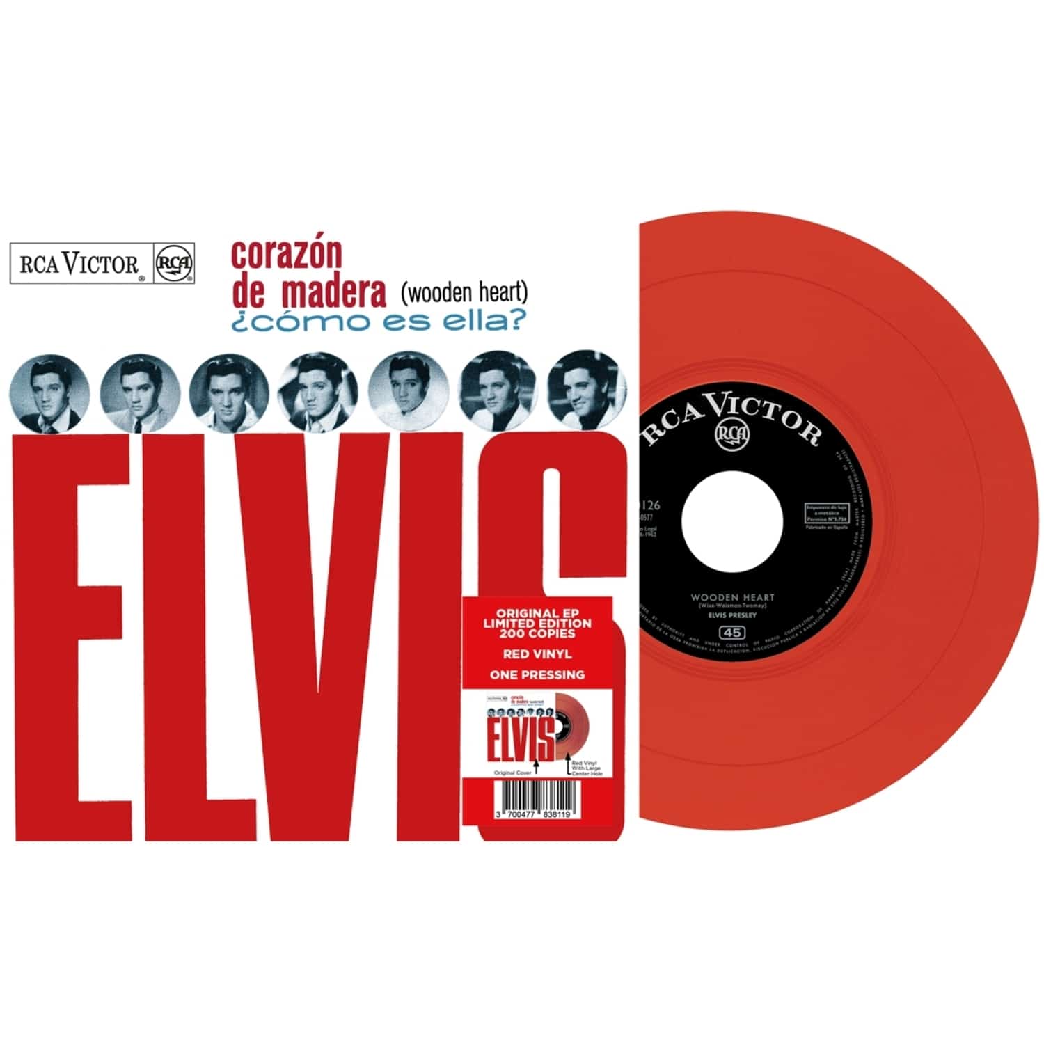 Elvis Presley - EP ETRANGER N13 - CORAZON DE MADERA 