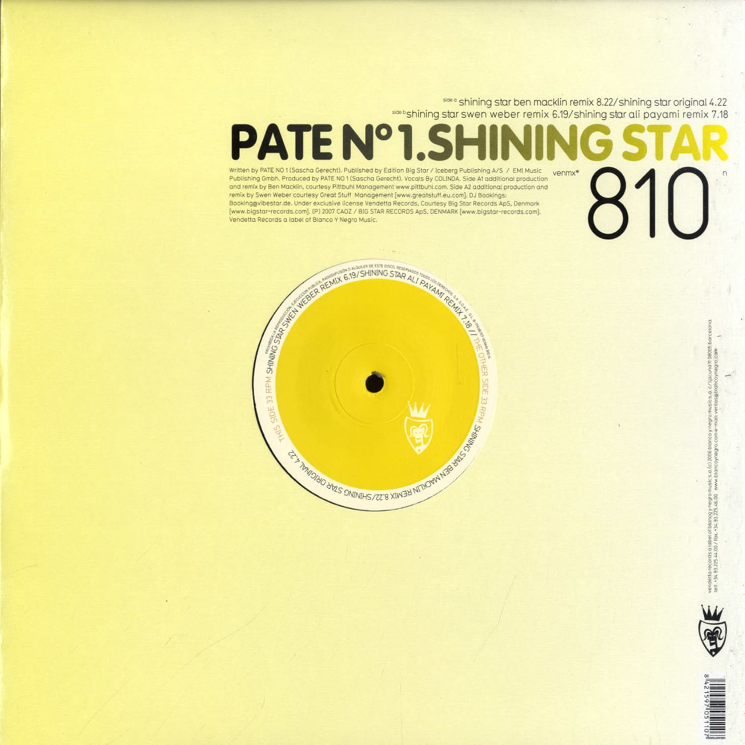 Pate No.1 - SHINING STAR 